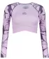 Dámský funkční crop top premium ALTISPORT VOJ/ALW114TR04 RŮŽOVÁ