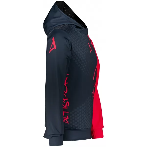  Pánská funkční mikina premium ALTISPORT VOJ/ALM112MI01 ČERNÁ-ČERVENÁ 