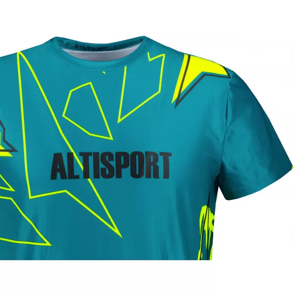 Pánské volnočasové triko premium ALTISPORT VOJ/ALM123TR06 PETROLEJOVÁ 