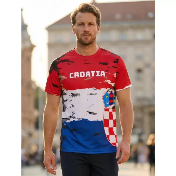  Pánské tričko premium ALTISPORT VOJ/ALM036HR/TR01 CHORVATSKO 