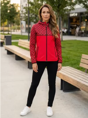 Dámská softshellová bunda premium ALTISPORT VOJ/ALW048JACK01 ČERVENÁ