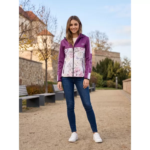  Dámská softshellová bunda premium ALTISPORT VOJ/ALW008JACK01 VÍNOVÁ 