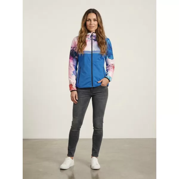  Dámská softshellová bunda premium ALTISPORT VOJ/ALW117JACK01 MODRÁ/RŮŽOVÁ 