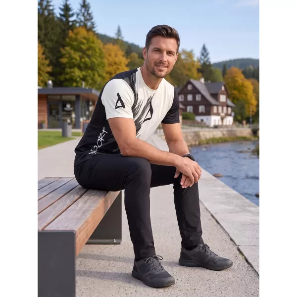  Pánské funkční triko premium ALTISPORT VOJ/ALM006TR01 ČERNÁ/SLONOVÁ KOST 