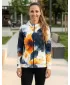 Dámská mikina na zip premium ALTISPORT VOJ/ALW127MI02 ČERNÁ/ORANŽOVÁ