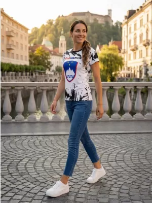 Dámské tričko premium ALTISPORT VOJ/ALW036SI/TR01 ABSTRAKCE
