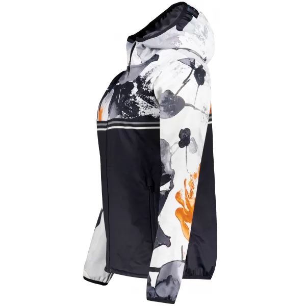  Dámská softshellová bunda premium ALTISPORT VOJ/ALW117JACK01 ČERNÁ/ORANŽOVÁ 