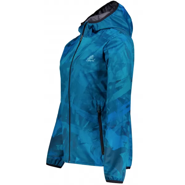  Dámská softshellová bunda premium ALTISPORT VOJ/ALW096JACK01 PETROLEJOVÁ 