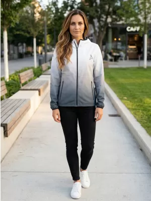 Dámská softshellová bunda premium ALTISPORT VOJ/ALW126JACK01 ČERNOBÍLÁ