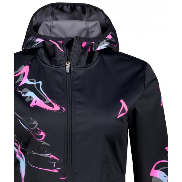  Dámská softshellová bunda premium ALTISPORT VOJ/ALW064JACK01 ČERNORŮŽOVÁ 