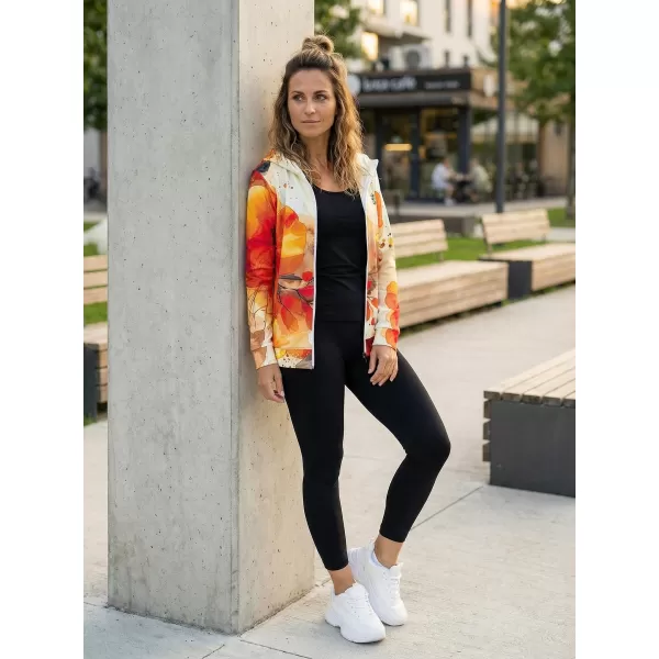  Dámská mikina na zip premium ALTISPORT VOJ/ALW127MI02 ORANŽOVÁ 