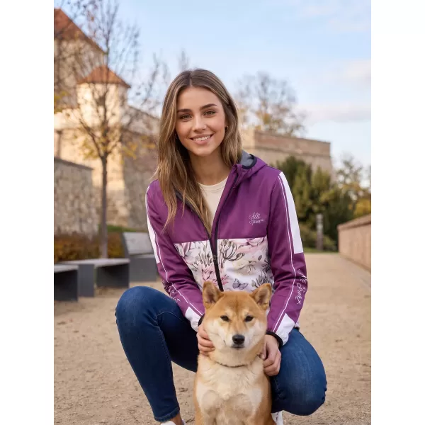  Dámská softshellová bunda premium ALTISPORT VOJ/ALW008JACK01 VÍNOVÁ 