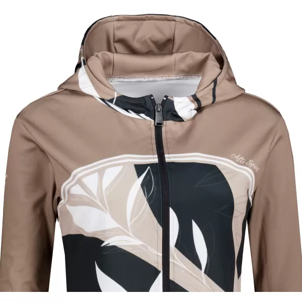  Dámská mikina na zip premium ALTISPORT VOJ/ALW128MI02 KÁVOVÁ 