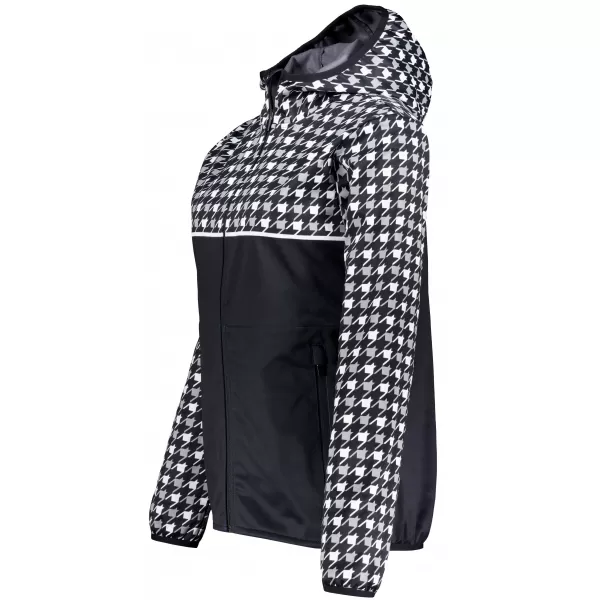  Dámská softshellová bunda premium ALTISPORT VOJ/ALW048JACK01 ČERNOBÍLÁ 