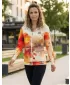 Dámská mikina na zip premium ALTISPORT VOJ/ALW127MI02 ORANŽOVÁ