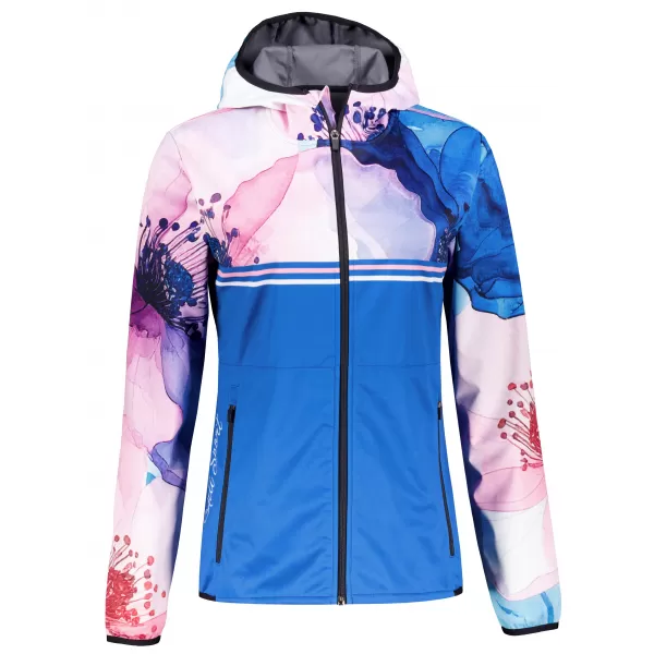  Dámská softshellová bunda premium ALTISPORT VOJ/ALW117JACK01 MODRÁ/RŮŽOVÁ 