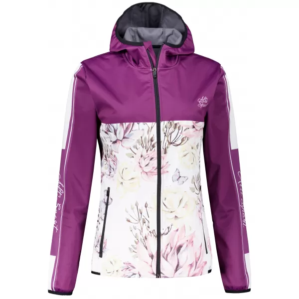  Dámská softshellová bunda premium ALTISPORT VOJ/ALW008JACK01 VÍNOVÁ 