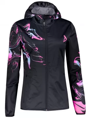 Dámská softshellová bunda premium ALTISPORT VOJ/ALW064JACK01 ČERNORŮŽOVÁ