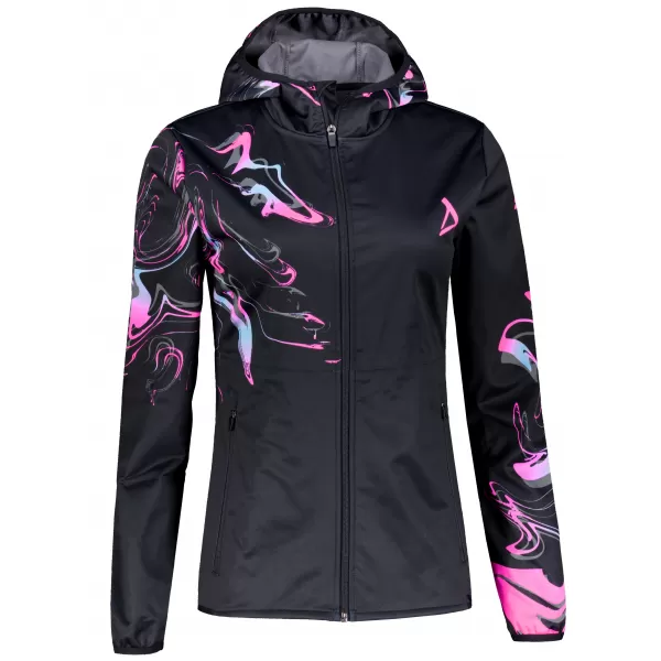  Dámská softshellová bunda premium ALTISPORT VOJ/ALW064JACK01 ČERNORŮŽOVÁ 