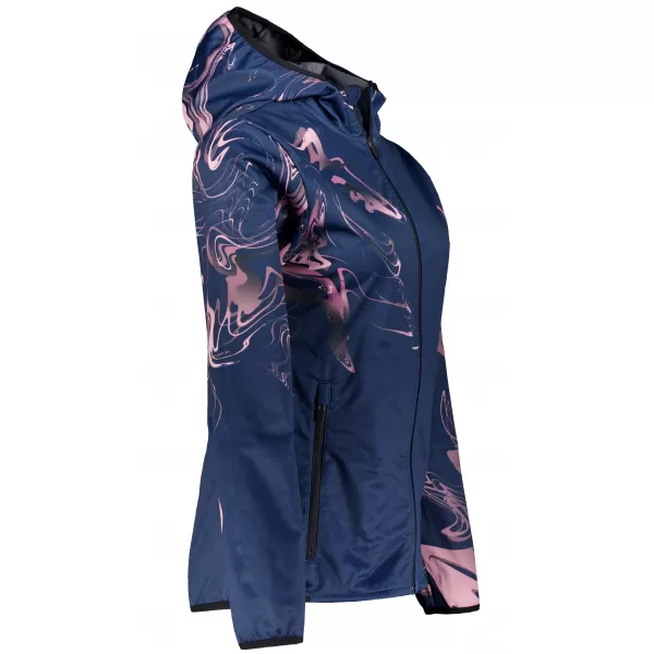  Dámská softshellová bunda premium ALTISPORT VOJ/ALW064JACK01 MODRORŮŽOVÁ 