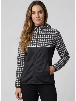 Dámská softshellová bunda premium ALTISPORT VOJ/ALW048JACK01 ČERNOBÍLÁ