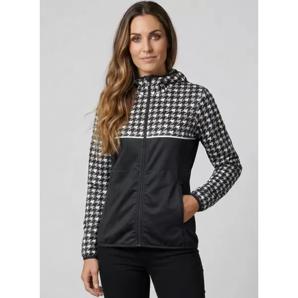 Dámská softshellová bunda premium ALTISPORT VOJ/ALW048JACK01 ČERNOBÍLÁ 