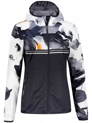 Dámská softshellová bunda premium ALTISPORT VOJ/ALW117JACK01 ČERNÁ/ORANŽOVÁ