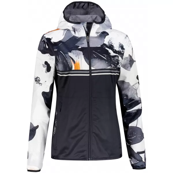  Dámská softshellová bunda premium ALTISPORT VOJ/ALW117JACK01 ČERNÁ/ORANŽOVÁ 