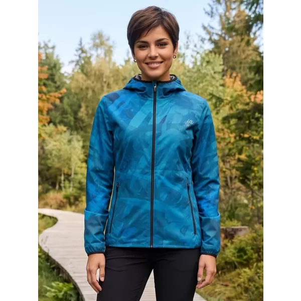 Dámská softshellová bunda premium ALTISPORT VOJ/ALW096JACK01 PETROLEJOVÁ 