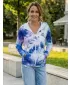 Dámská mikina na zip premium ALTISPORT VOJ/ALW127MI02 MODRÁ/FIALOVÁ