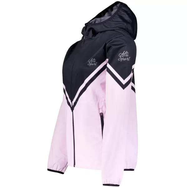  Dámská softshellová bunda premium ALTISPORT VOJ/ALW101JACK01 RŮŽOVOČERNÁ 
