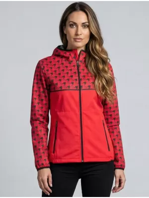 Dámská softshellová bunda premium ALTISPORT VOJ/ALW048JACK01 ČERVENÁ