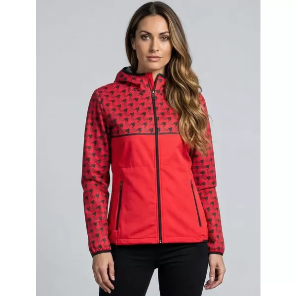  Dámská softshellová bunda premium ALTISPORT VOJ/ALW048JACK01 ČERVENÁ 