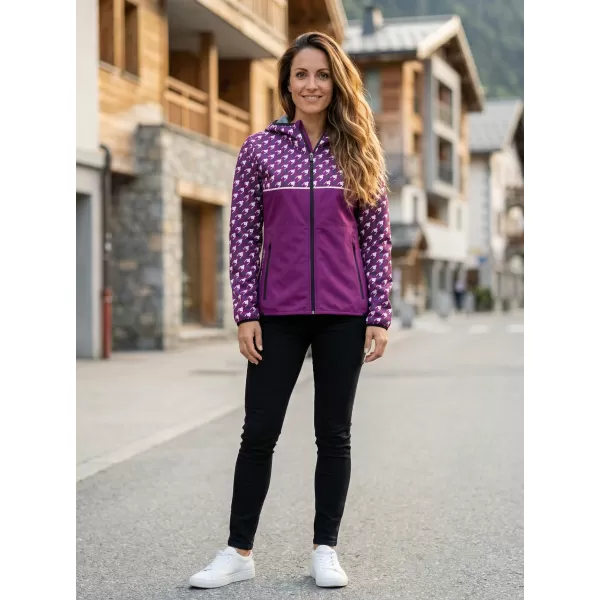  Dámská softshellová bunda premium ALTISPORT VOJ/ALW048JACK01 FIALOVÁ 
