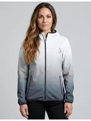 Dámská softshellová bunda premium ALTISPORT VOJ/ALW126JACK01 ČERNOBÍLÁ