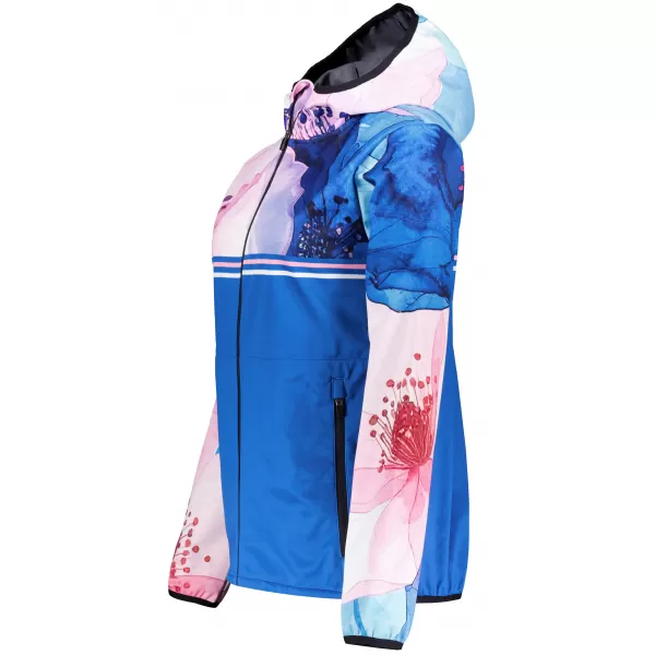  Dámská softshellová bunda premium ALTISPORT VOJ/ALW117JACK01 MODRÁ/RŮŽOVÁ 