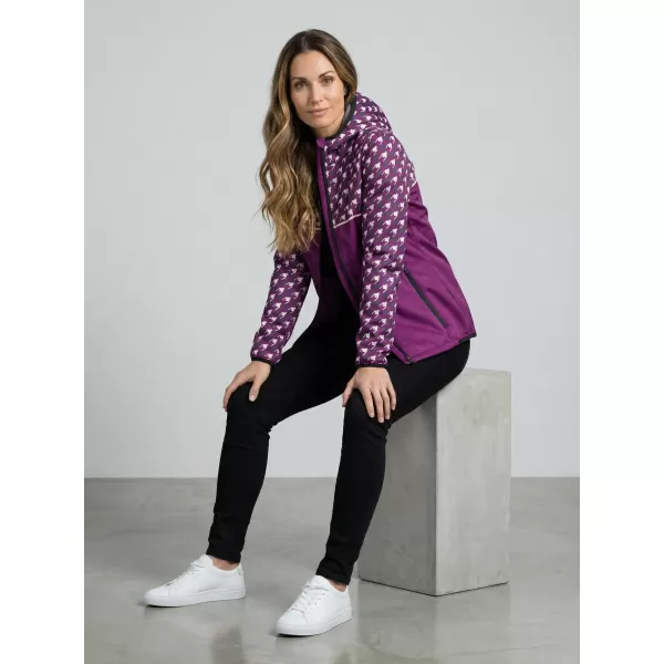  Dámská softshellová bunda premium ALTISPORT VOJ/ALW048JACK01 FIALOVÁ 