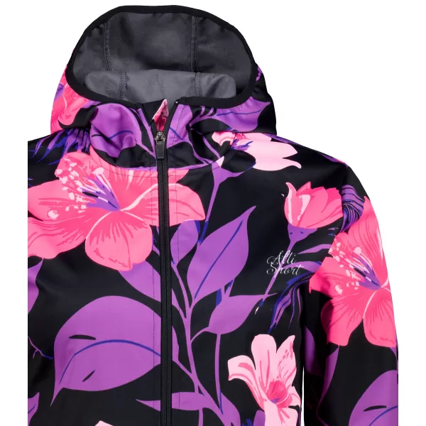 Dámská softshellová bunda premium ALTISPORT VOJ/ALW115JACK01 FIALOVÁ/ČERNÁ 
