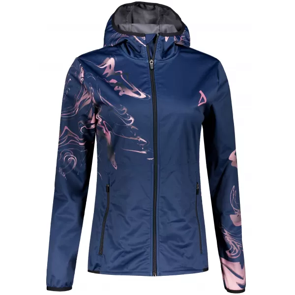  Dámská softshellová bunda premium ALTISPORT VOJ/ALW064JACK01 MODRORŮŽOVÁ 