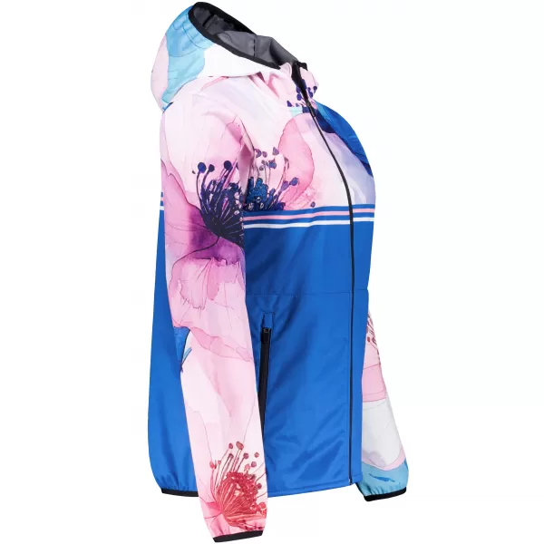  Dámská softshellová bunda premium ALTISPORT VOJ/ALW117JACK01 MODRÁ/RŮŽOVÁ 