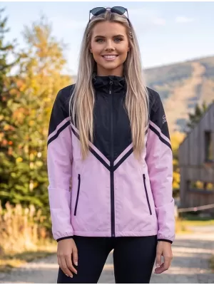 Dámská softshellová bunda premium ALTISPORT VOJ/ALW101JACK01 RŮŽOVOČERNÁ