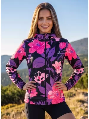 Dámská softshellová bunda premium ALTISPORT VOJ/ALW115JACK01 FIALOVÁ/ČERNÁ