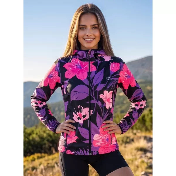  Dámská softshellová bunda premium ALTISPORT VOJ/ALW115JACK01 FIALOVÁ/ČERNÁ 