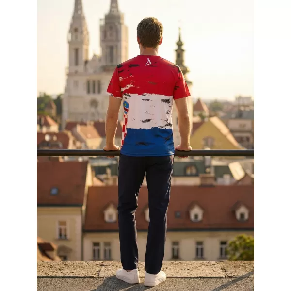  Pánské tričko premium ALTISPORT VOJ/ALM036HR/TR01 CHORVATSKO 