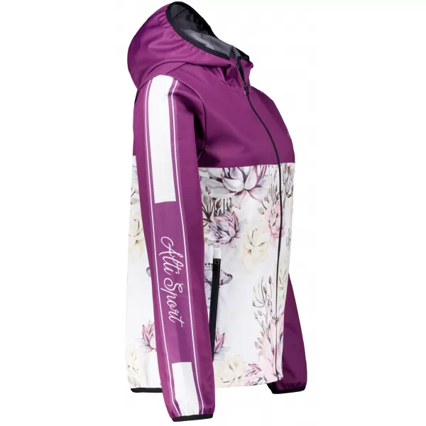  Dámská softshellová bunda premium ALTISPORT VOJ/ALW008JACK01 VÍNOVÁ 