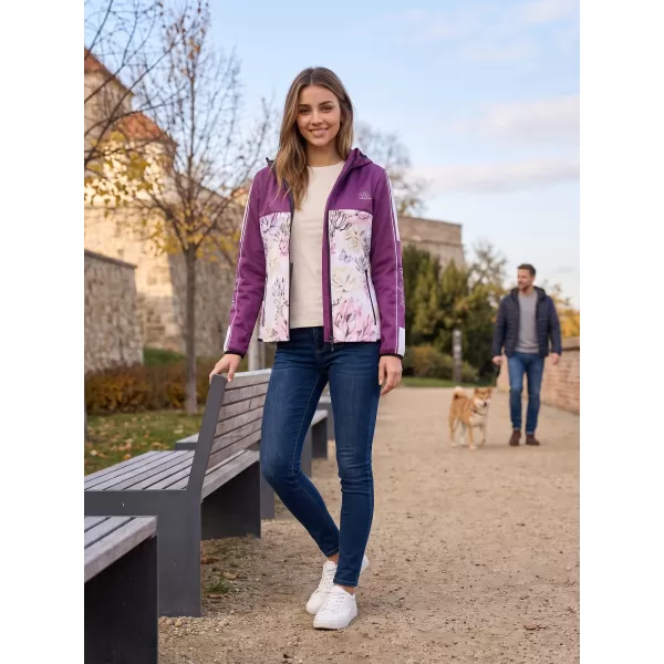  Dámská softshellová bunda premium ALTISPORT VOJ/ALW008JACK01 VÍNOVÁ 