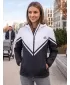Dámská softshellová bunda premium ALTISPORT VOJ/ALW101JACK01 ČERNOBÍLÁ