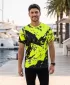 Pánské tričko premium ALTISPORT VOJ/ALM131TR01 FLUO YELLOW/ČERNÁ