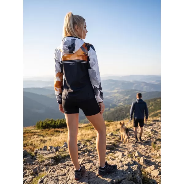  Dámská softshellová bunda premium ALTISPORT VOJ/ALW117JACK01 ČERNÁ/ORANŽOVÁ 