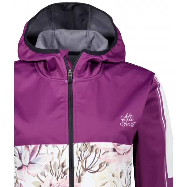  Dámská softshellová bunda premium ALTISPORT VOJ/ALW008JACK01 VÍNOVÁ 